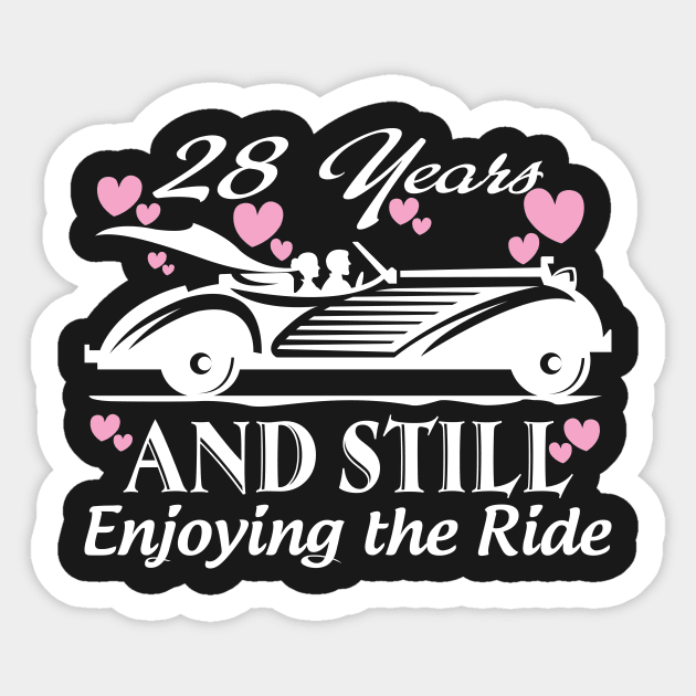 Anniversary Gift 28 years Wedding Marriage Sticker by rigobertoterry